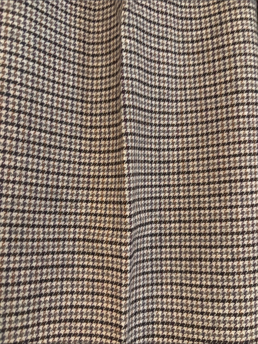 Banana Republic Brown and Beige Plaid Drawstring Trousers - Picture 3 of 5